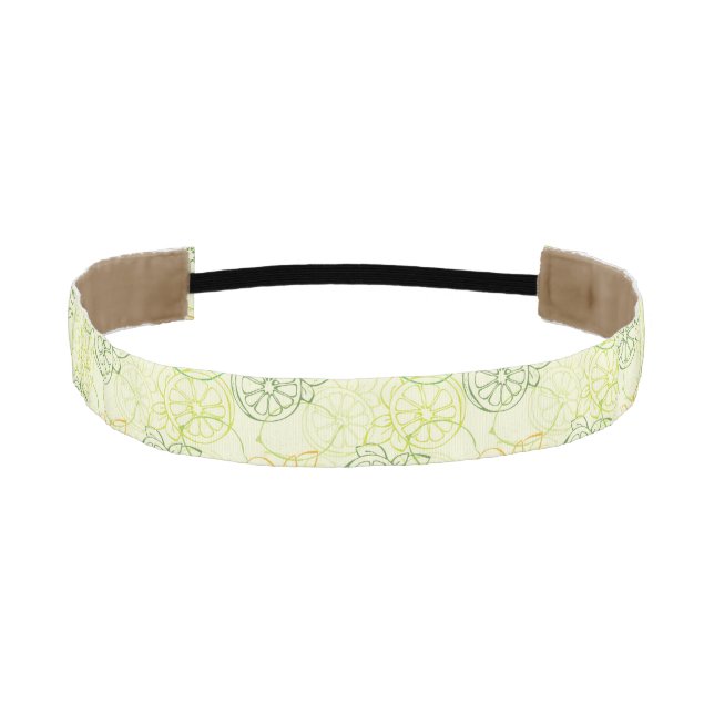 Lemon Pattern Athletic Headband (Front)