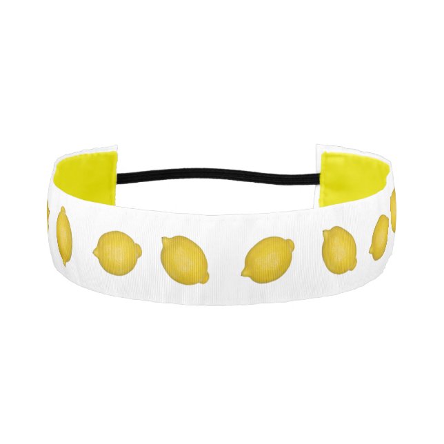 Lemon Pattern Athletic Headband (Front)