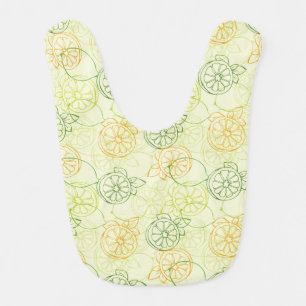 Lemon Pattern Baby Bib