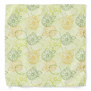 Lemon Pattern Bandana