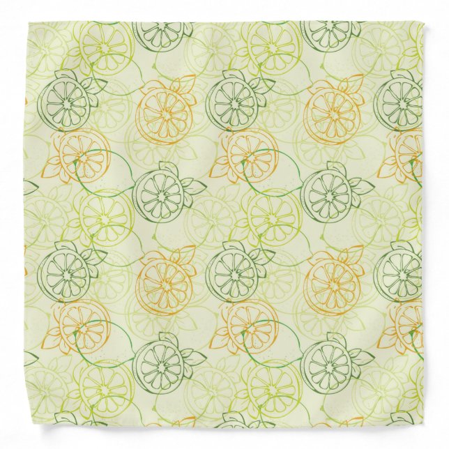Lemon Pattern Bandana (Front)