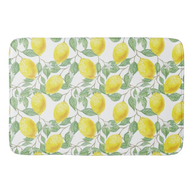 Lemon Pattern Bath Mat (Front)