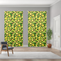 Lemon Pattern Blackout Curtains