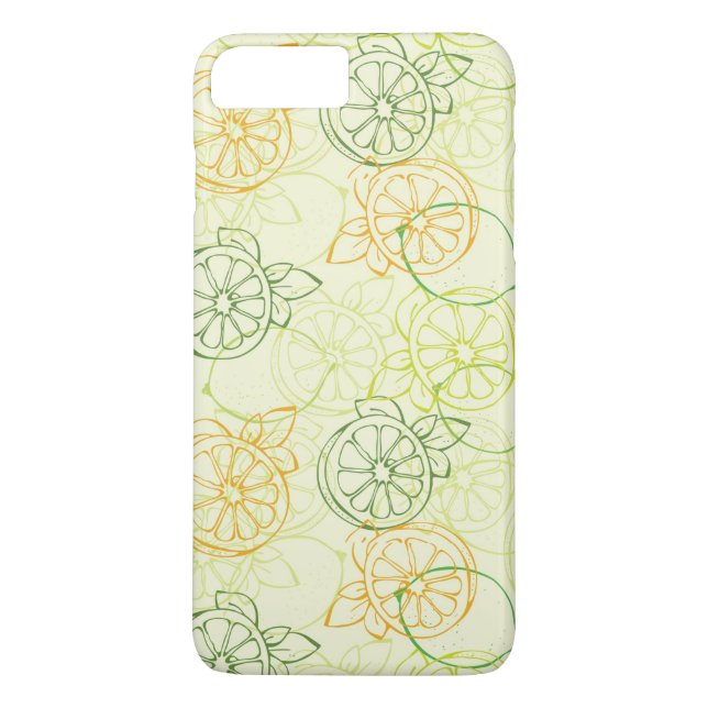 Lemon Pattern Case-Mate iPhone Case (Back)
