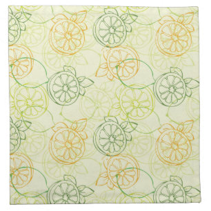 Lemon Pattern Cloth Napkin