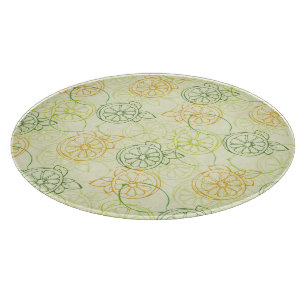 Lemon Pattern Cutting Board