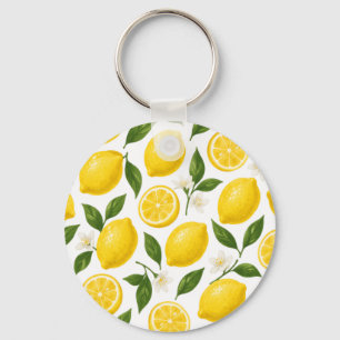 Lemon pattern design keychain