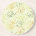Lemon Pattern Drink Coaster