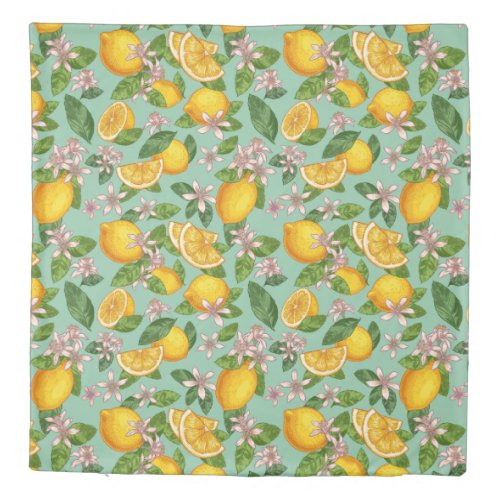 Lemon Pattern Duvet Cover