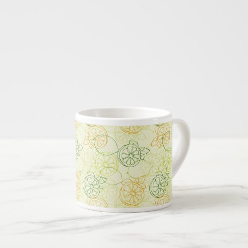 Lemon Pattern Espresso Cup