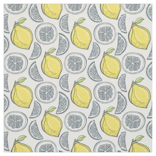 Lemon Pattern fabric