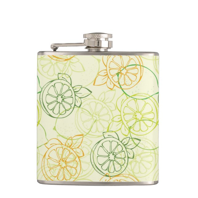 Lemon Pattern Flask (Front)
