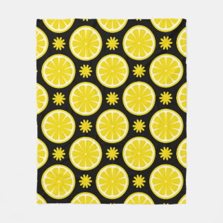 Lemon Pattern Fleece Blanket