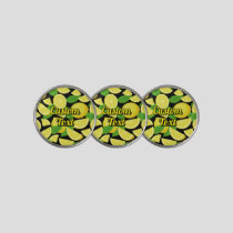 Lemon Pattern Golf Ball Marker