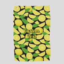 Lemon Pattern Golf Towel