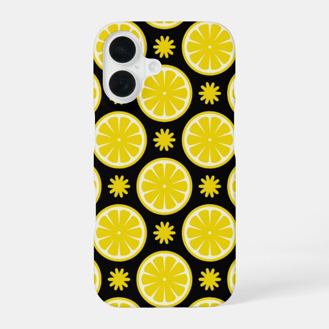 Lemon Pattern Iphone Case (Back)