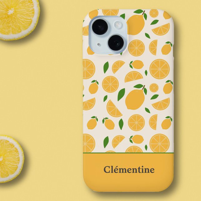 Lemon Pattern  Iphone Case (Lemon Pattern Phone Case)