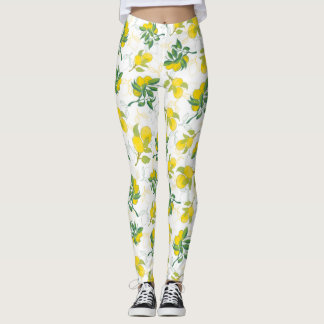 lemon pattern leggings