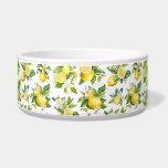 Lemon Pattern, Lemon Flowers, Leaves, Citrus Bowl<br><div class="desc">Elegant,  stylish and sophisticated pattern with lemons,  flowers and leaves. Modern and trendy gift,  perfect for the fruit lover in your life.</div>