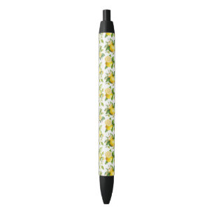Lemon Pattern, Lemon Flowers, Leaves, Citrus Pen