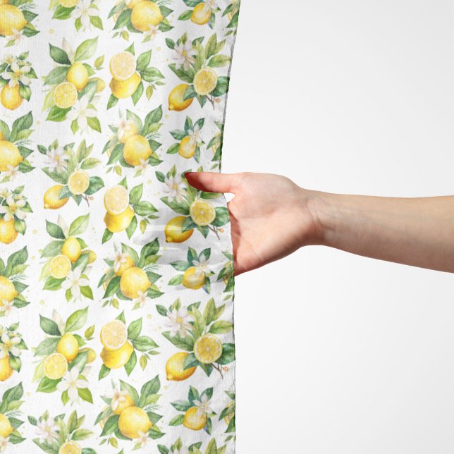 Lemon Pattern, Lemon Flowers, Leaves, Citrus Scarf (Creator Uploaded)