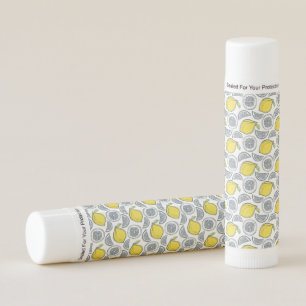Lemon Pattern lip balm