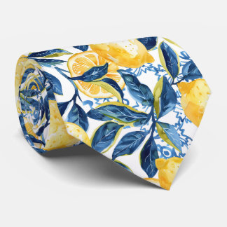 Lemon Pattern Men's Necktie 