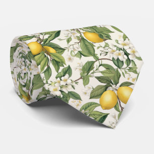 Lemon Pattern Men's Necktie 