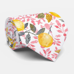 Lemon Pattern Men's Necktie 