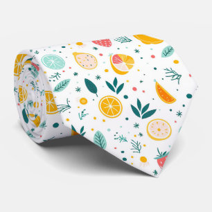 Lemon Pattern Men's Necktie 