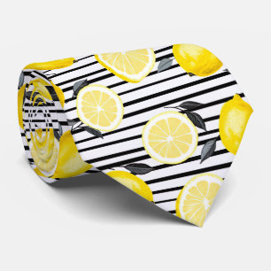 Lemon Pattern Men's Necktie 