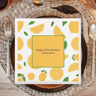 Lemon Pattern  Napkins