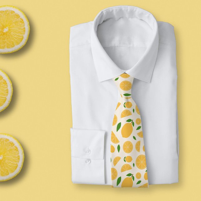 Lemon Pattern Neck Tie (Lemon Pattern Neck Tie)