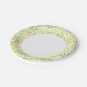 Lemon Pattern Paper Plates