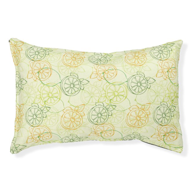 Lemon Pattern Pet Bed (Front)
