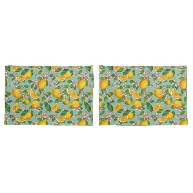 Lemon Pattern Pillow Case (Back-Set)