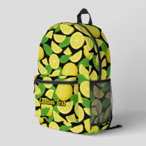 Lemon Pattern Printed Backpack