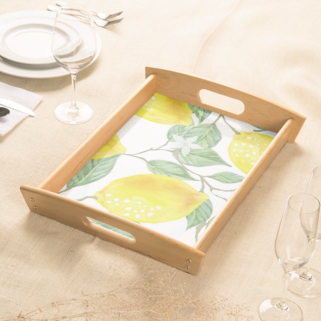  Lemon Pattern  Serving Tray (Front)