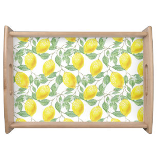 Lemon Pattern   Serving Tray