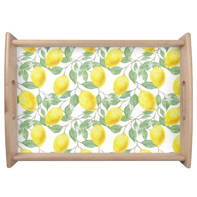 Lemon Pattern   Serving Tray (Front)