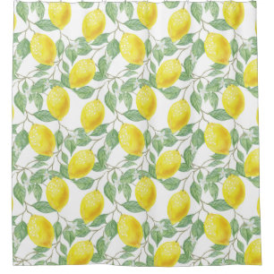 Lemon Pattern Shower Curtain