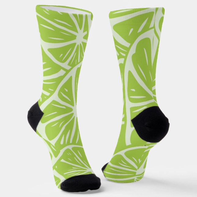 Lemon pattern socks (Angled)
