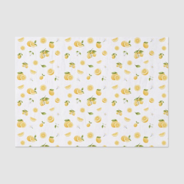 Lemon Pattern Tissue Paper (Front)
