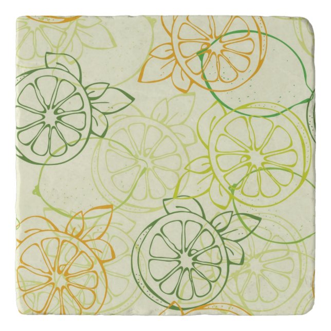Lemon Pattern Trivet (Front)