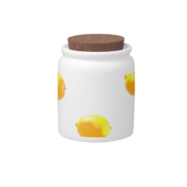 lemon pattern version 1 candy jar (Front)