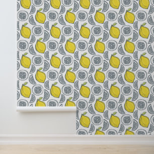 Lemon Pattern Wallpaper