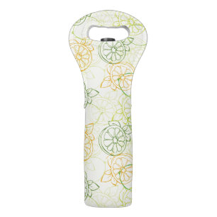 Lemon Pattern Wine Bag