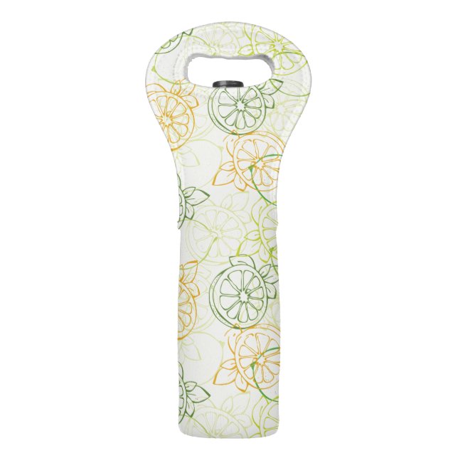 Lemon Pattern Wine Bag (Front)