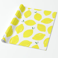 Lemon Pattern Wrapping Paper