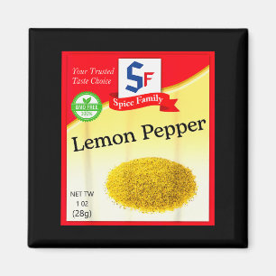Lemon Pepper Condiment Costume Holiday Sce Costume Magnet